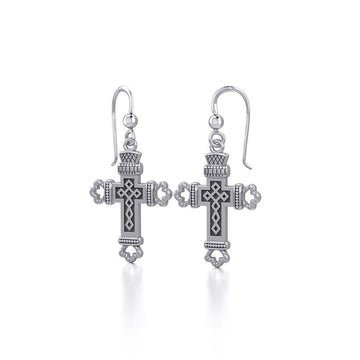 Medieval Cross Earrings TE1083 - Jewelry